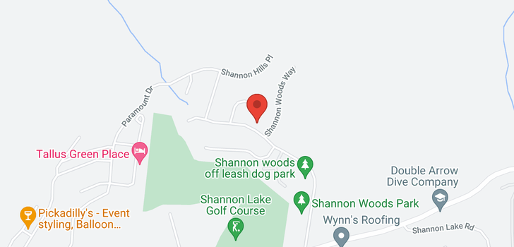 map of 2362 Shannon Woods Drive